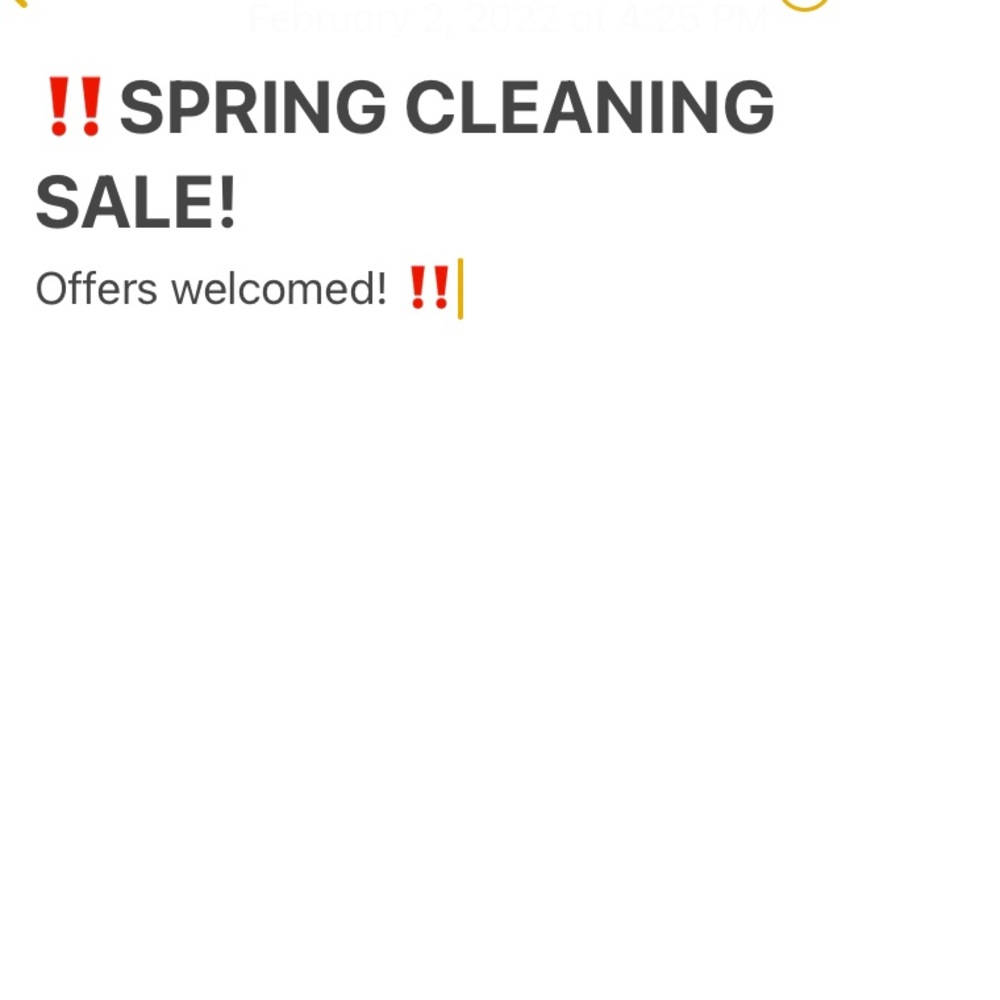 Closet clear out time! Offers welcome!